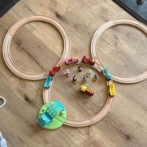 Brio Mickey mouse track w/ extra characters and cars